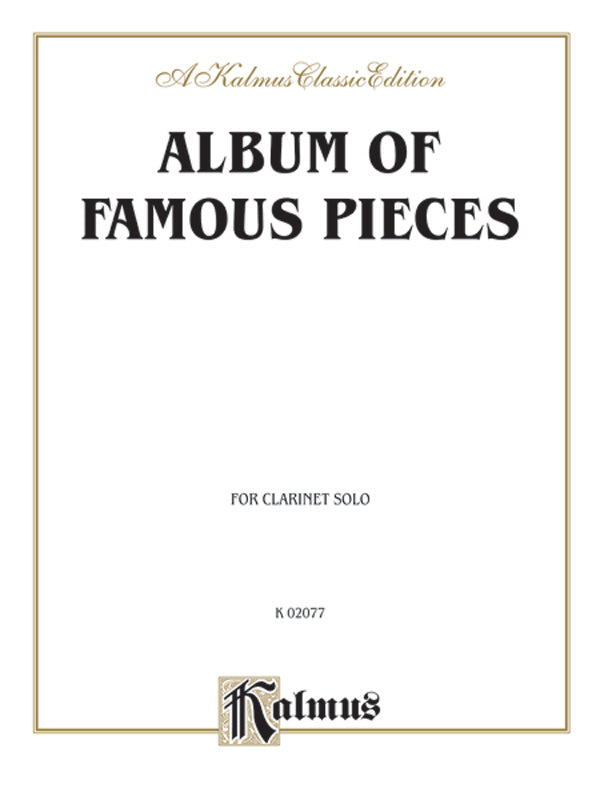 Album of Famous Pieces for Clarinet Cover Image