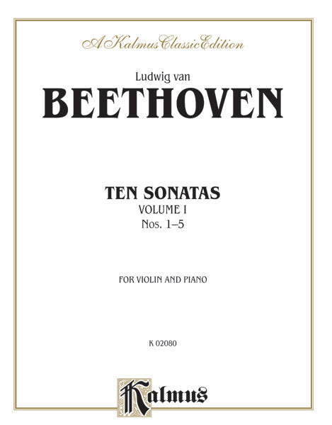 Ten Violin Sonatas, Volume I (Nos. 1-5) Cover Image