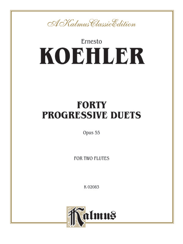 Köhler: Forty Progressive Duets, Op. 55 Sheet Music Preview