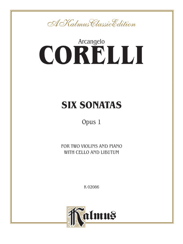 Corelli: Six Sonatas, Op. 1 Sheet Music Preview