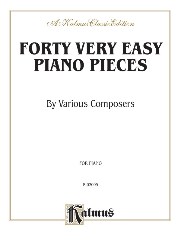 Forty Very Easy Piano Pieces Cover Image