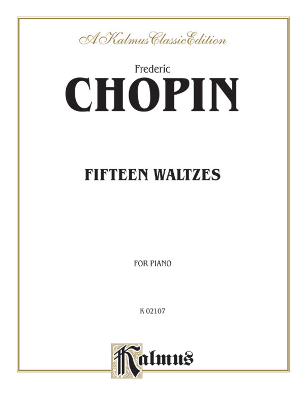 Chopin: Fifteen Waltzes Sheet Music Preview