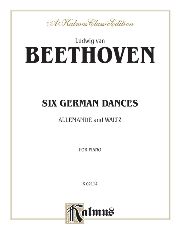 Six German Dances Cover Image