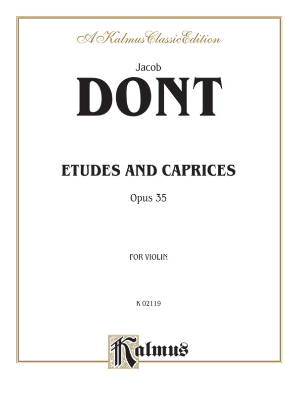 Dont: Etudes and Caprices, Op. 35 Sheet Music Preview