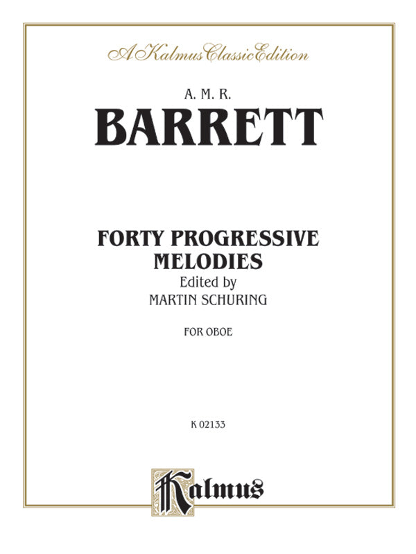 Barret: Forty Progressive Studies Sheet Music Preview