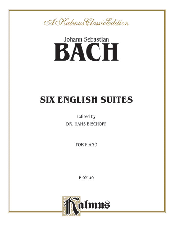 Bach: Six English Suites (Ed. Hans Bischoff) Sheet Music Preview