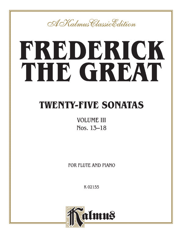 Twenty-five Sonatas, Volume III (Nos. 13-18) Cover Image