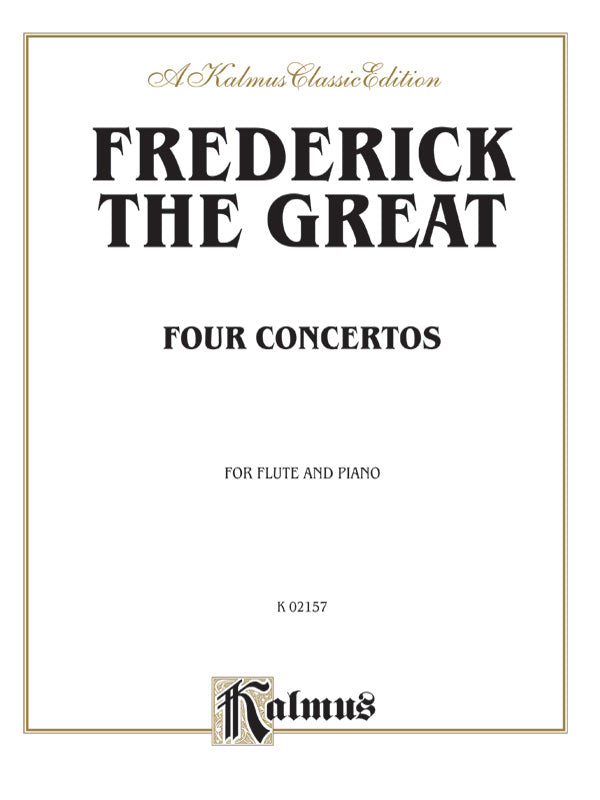 Great: Four Concertos for Flute and Piano Sheet Music Preview