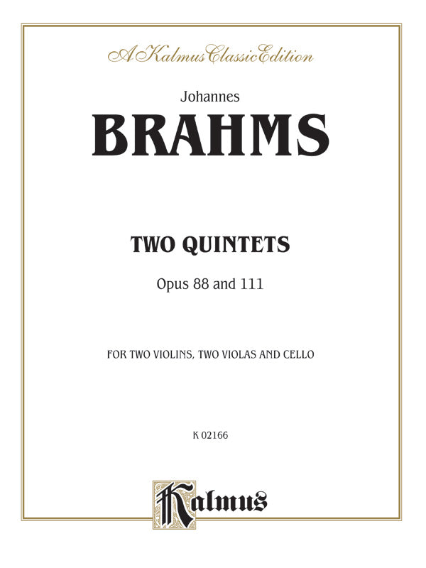 Two Quintets, Opus 88 and 111 Cover Image