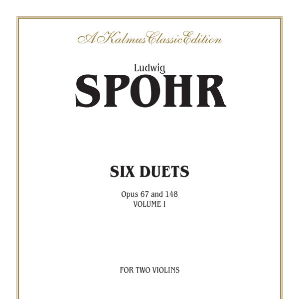 Duets, Volume I, Opus 67 & 148 Cover Image