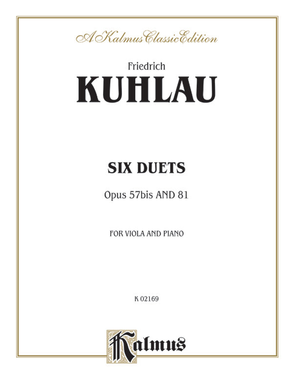 Six Duets, Opus 57bis and 81 Cover Image