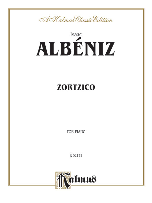 Albéniz: Zortzico Sheet Music Preview