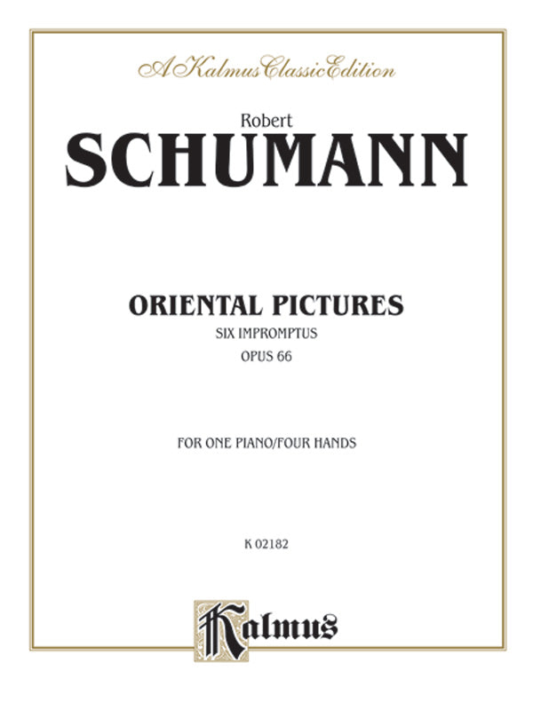 Schumann: Oriental Pictures (Six Impromptus, Op. 66) Sheet Music Preview