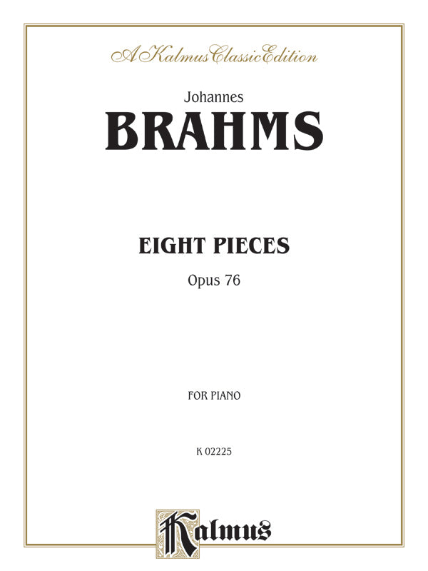 Brahms: Eight Pieces, Op. 76 Sheet Music Preview