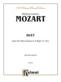 Duet (after the Piano Sonata in A Major, K. 331) Cover Image