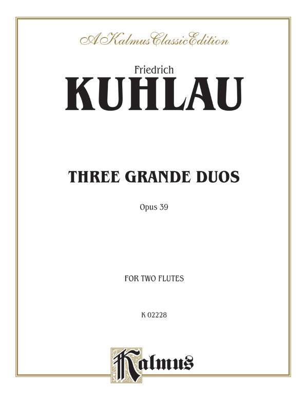 Three Grand Duos, Opus 39 Cover Image