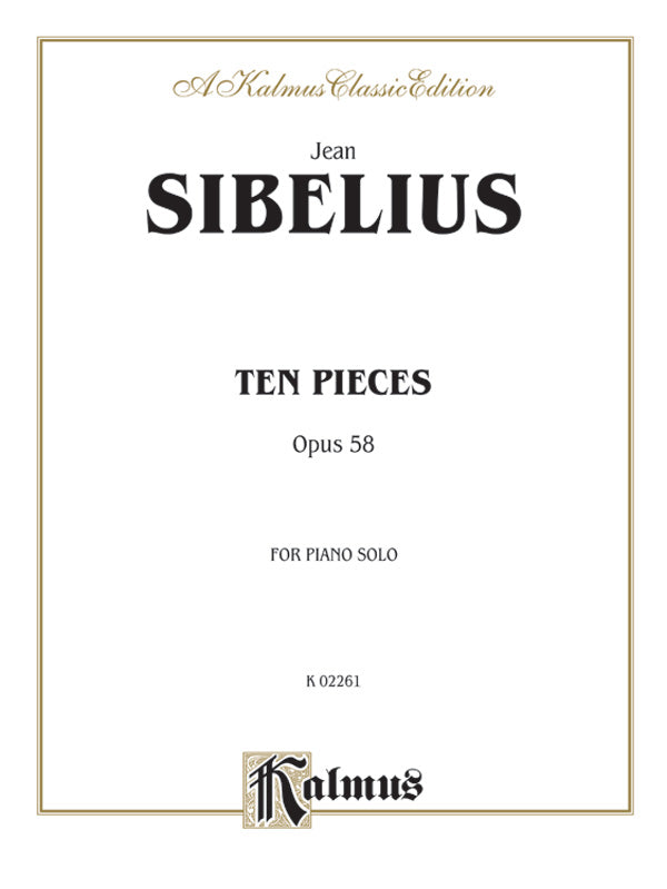 Sibelius: Ten Pieces, Op. 58 Sheet Music Preview