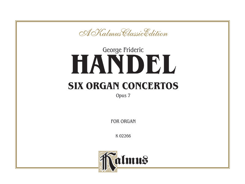 Handel: Six Organ Concerti, Op. 7, Nos. 7-12 Sheet Music Preview