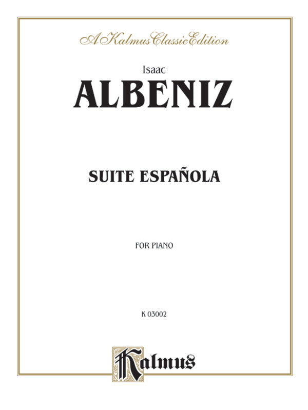 Albéniz: Suite Española Sheet Music Preview