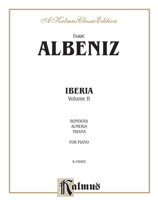 Albéniz: Iberia (Volume II) Sheet Music Preview