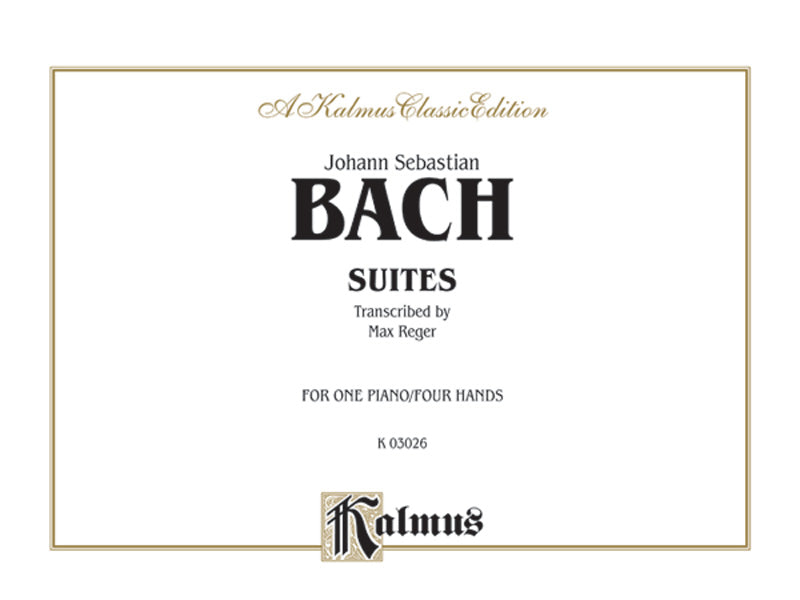 Bach: Suites (Arr. Max Reger) Sheet Music Preview
