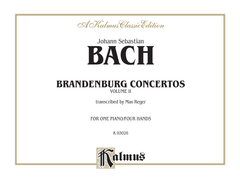 Bach: Brandenburg Concertos (Volume II) (Arr. Max Reger) Sheet Music Preview