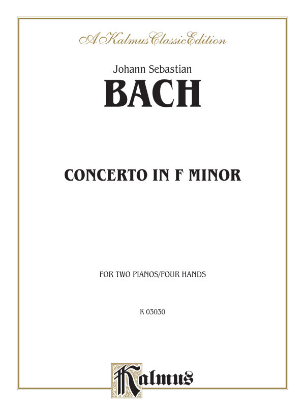 Piano Concerto in F Minor Cover Image