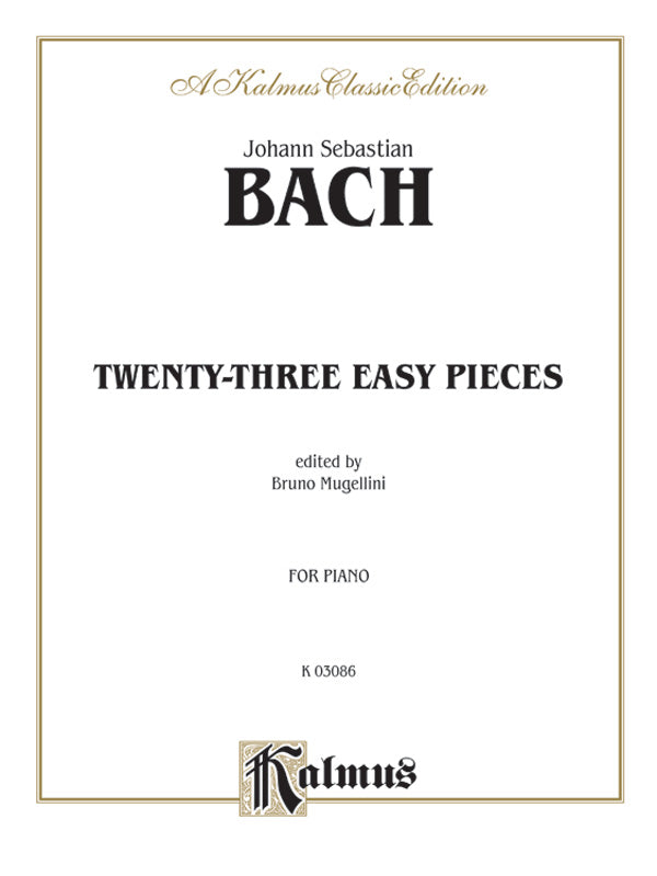Bach: Twenty Three Easy Pieces (Ed. Mugellini) Sheet Music Preview