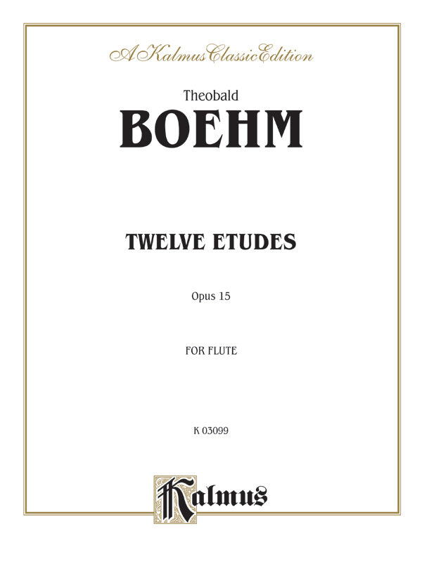 Boehm: Twelve Etudes, Op. 15 Sheet Music Preview