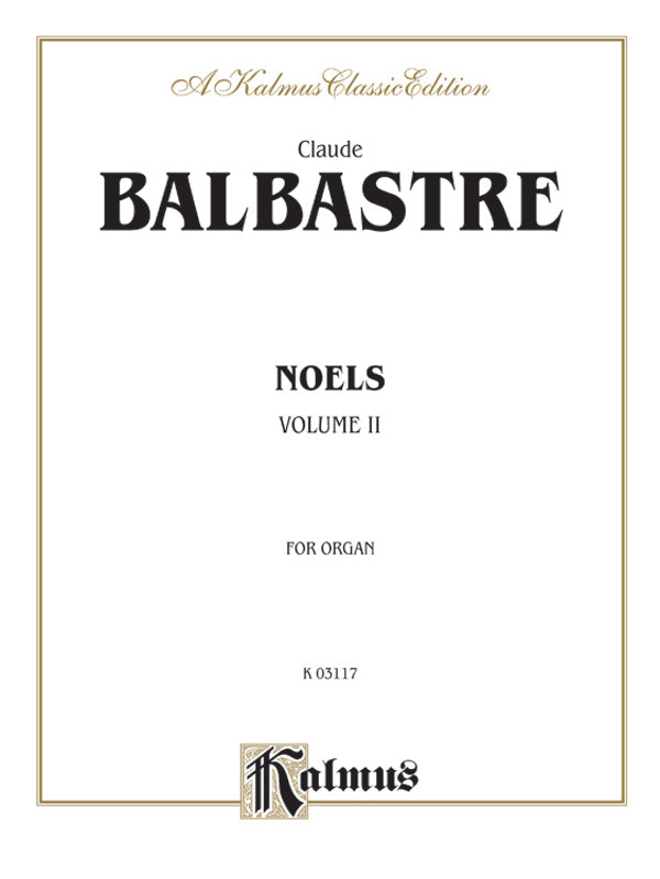 Balbastre: Noels, Volume II Sheet Music Preview