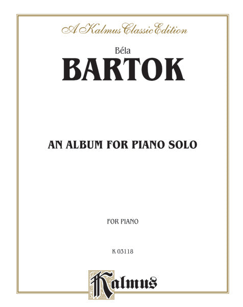 Bartók: Album for Piano Sheet Music Preview