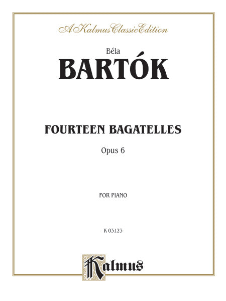Bartók: 14 Bagatelles, Op. 6 Sheet Music Preview