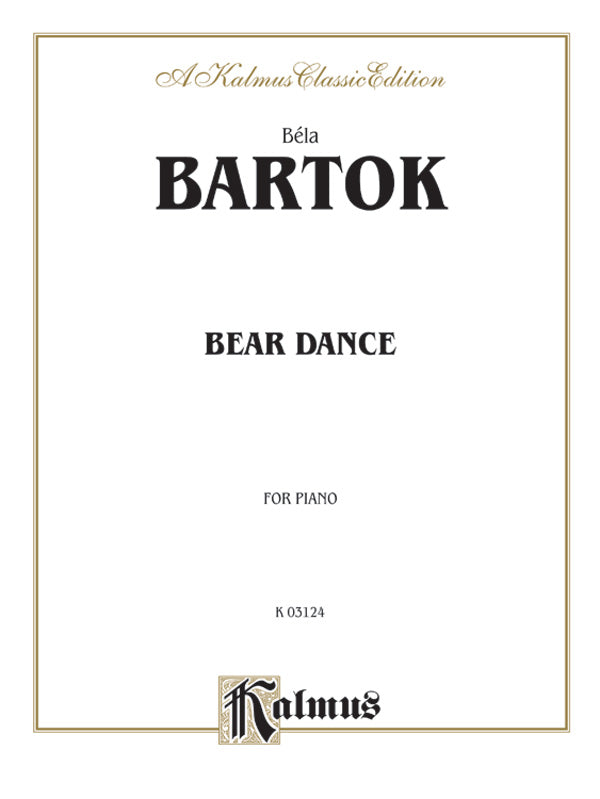Bartók: Bear Dance Sheet Music Preview