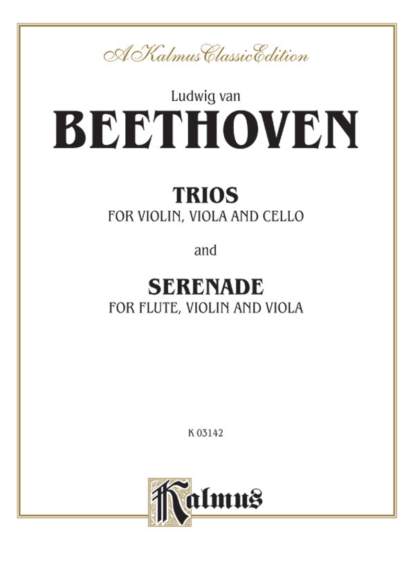 Beethoven: String Trio Compilations Sheet Music Preview