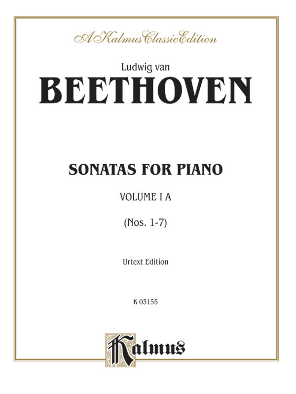 Beethoven: Sonatas (Urtext), Volume IA Sheet Music Preview
