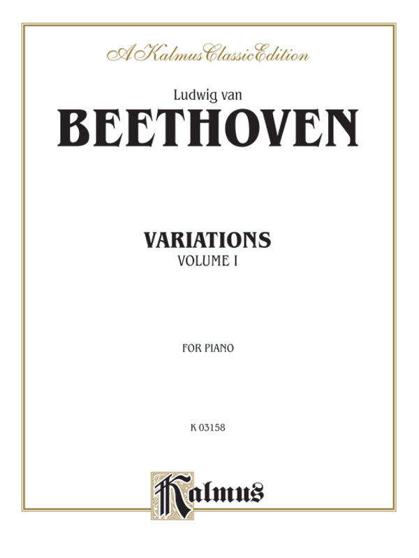 Beethoven: Variations (Volume I) Sheet Music Preview