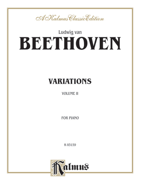 Beethoven: Variations (Volume II) Sheet Music Preview