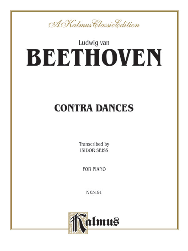 Beethoven: Contra Dances Sheet Music Preview
