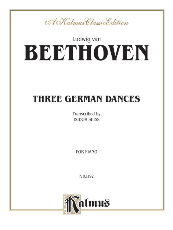 Three German Dances Cover Image