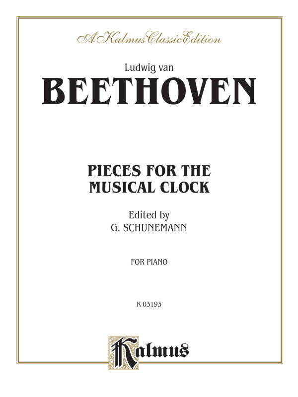 Beethoven: Pieces for the Musical Clock Sheet Music Preview