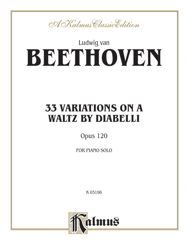 Beethoven: Diabelli Variations Sheet Music Preview