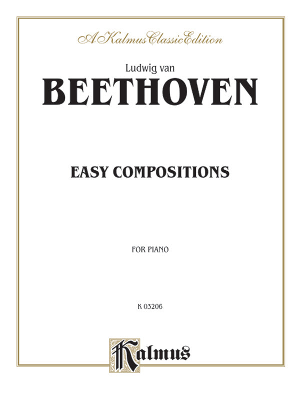Beethoven: Easy Compositions Sheet Music Preview