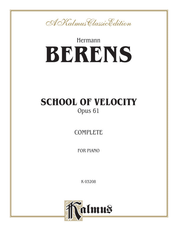 Berens: School of Velocity, Op. 61 Sheet Music Preview