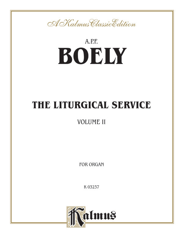 Boëly: Liturgical Service, Volume II Sheet Music Preview