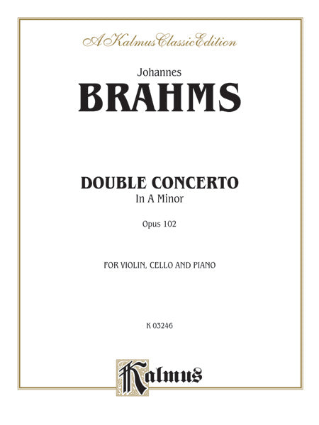 Brahms: Double Concerto in A Minor, Op. 102 Sheet Music Preview