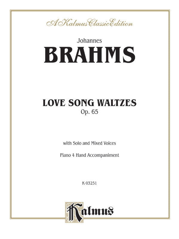 Love Song Waltzes, Opus 65 Cover Image