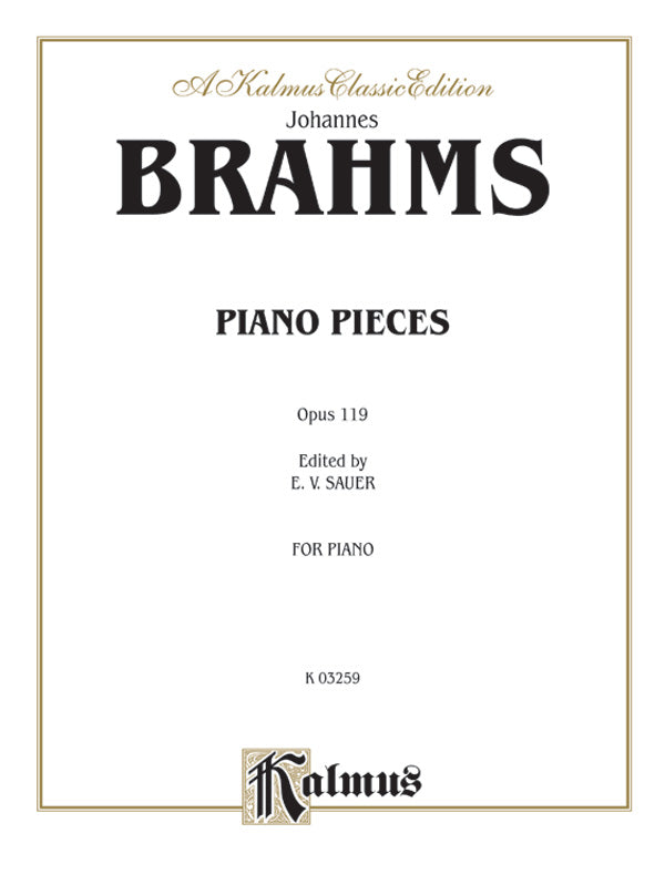 Intermezzi, Rhapsody, Opus 119 Cover Image