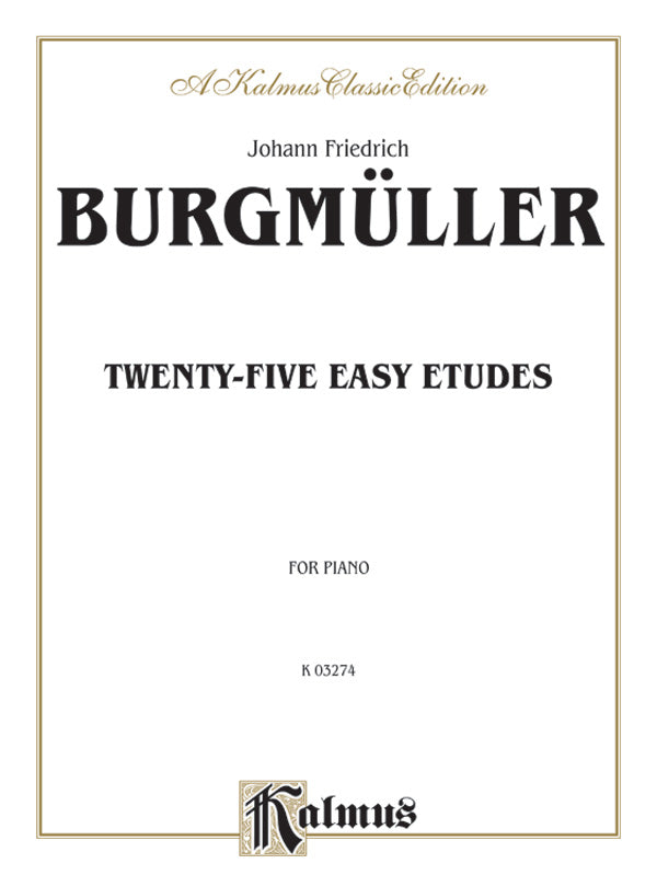 Burgmüller: Twenty-five Easy Etudes, Op. 100 Sheet Music Preview