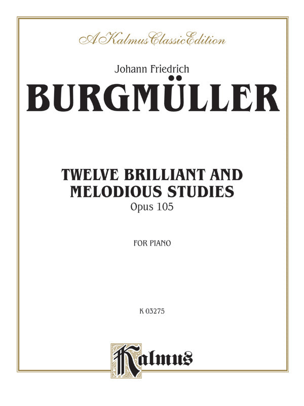 Twelve Brilliant and Melodious Studies, Opus 105 Cover Image