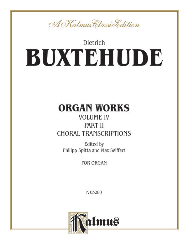 Buxtehude: Organ Works, Volume IV Sheet Music Preview